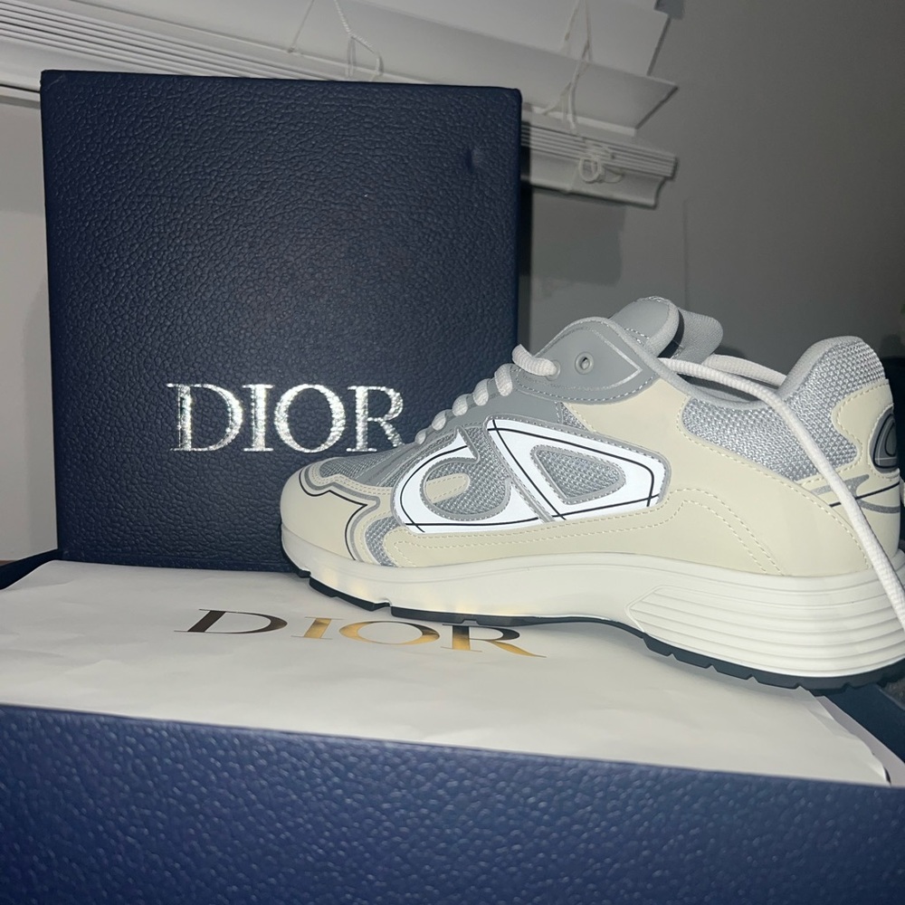 Dior Cream and Gray Athletic Shoes - Picture 1 of 1